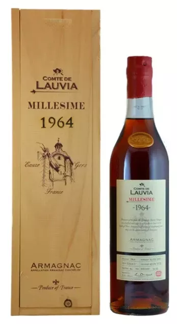 1964 Comte de Lauvia Vintage 46 Year Old Armagnac | 700ML