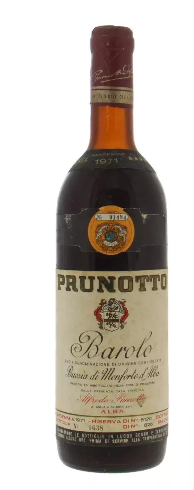 1971 | Prunotto | Barolo Bussia Riserva