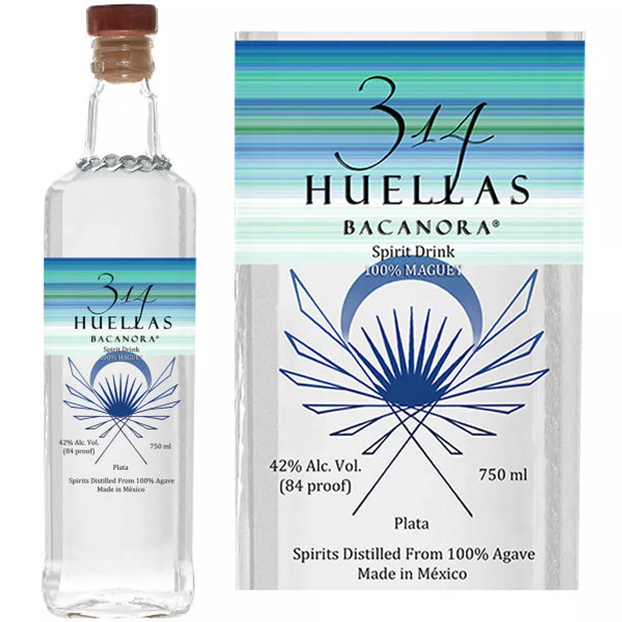 314 Huellas Bacanora Plata Mezcal
