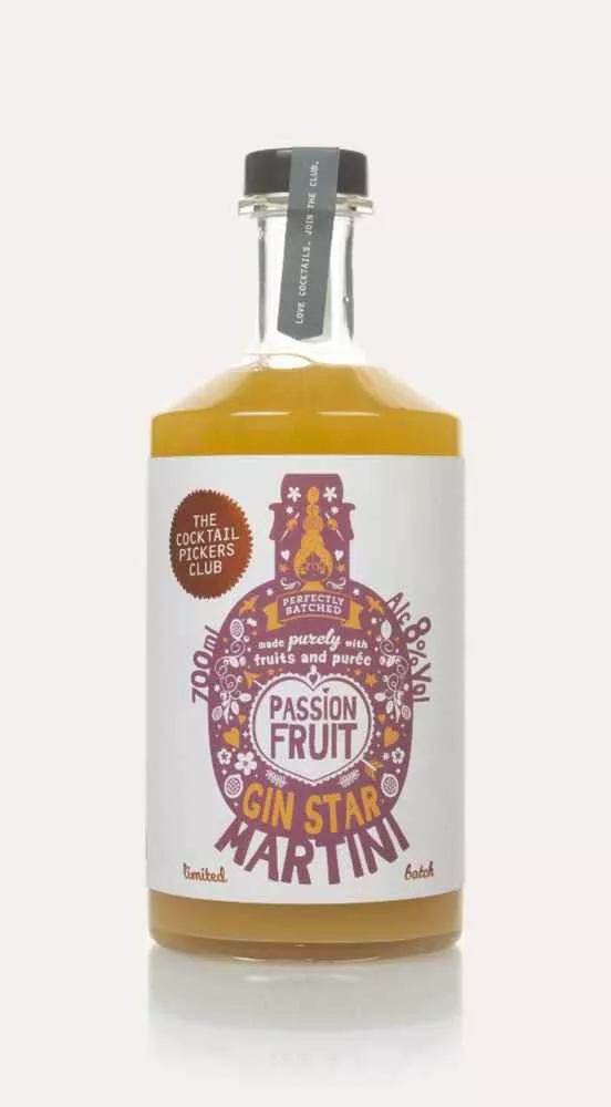 The Cocktail Pickers Club Passion Fruit Gin Star Martini Cocktail | 700ML