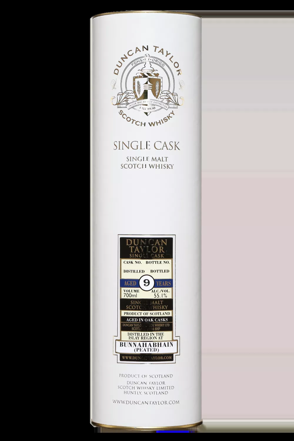 Duncan Taylor Single Cask Bunnahabhain Peated 2014 Islay Single Malt