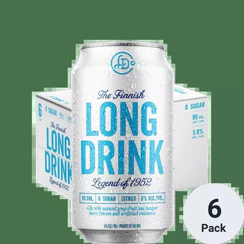 The Finnish Long Drink Zero Sugar Cocktail | 6pk-12oz Cans
