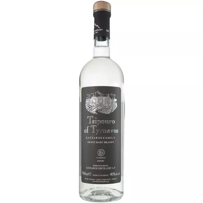 Katsaros Brothers Tsipouro Tirnavou Brandy | 700ML