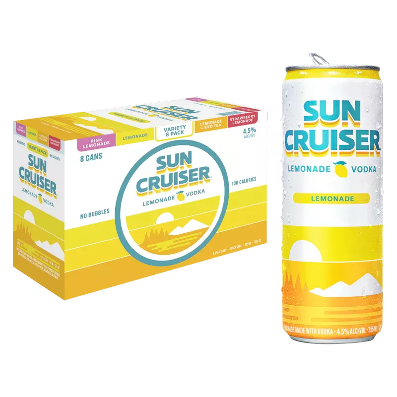 Sun Cruiser Lemonade Vodka Cocktail 12-Oz Can 8-Pack