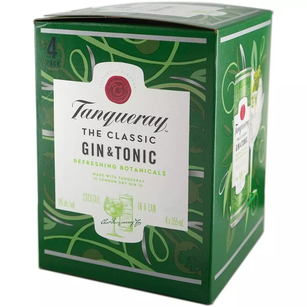 Tanqueray The Classic Gin & Tonic Cocktail | 4*355ML