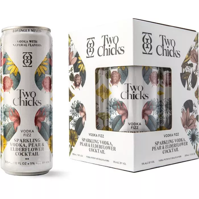 Two Chicks Vodka Fizz Cocktail
