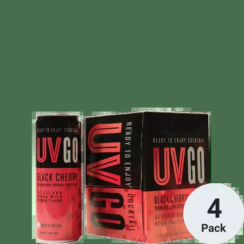UV GO Black Cherry Cocktail | 4pk-355ML
