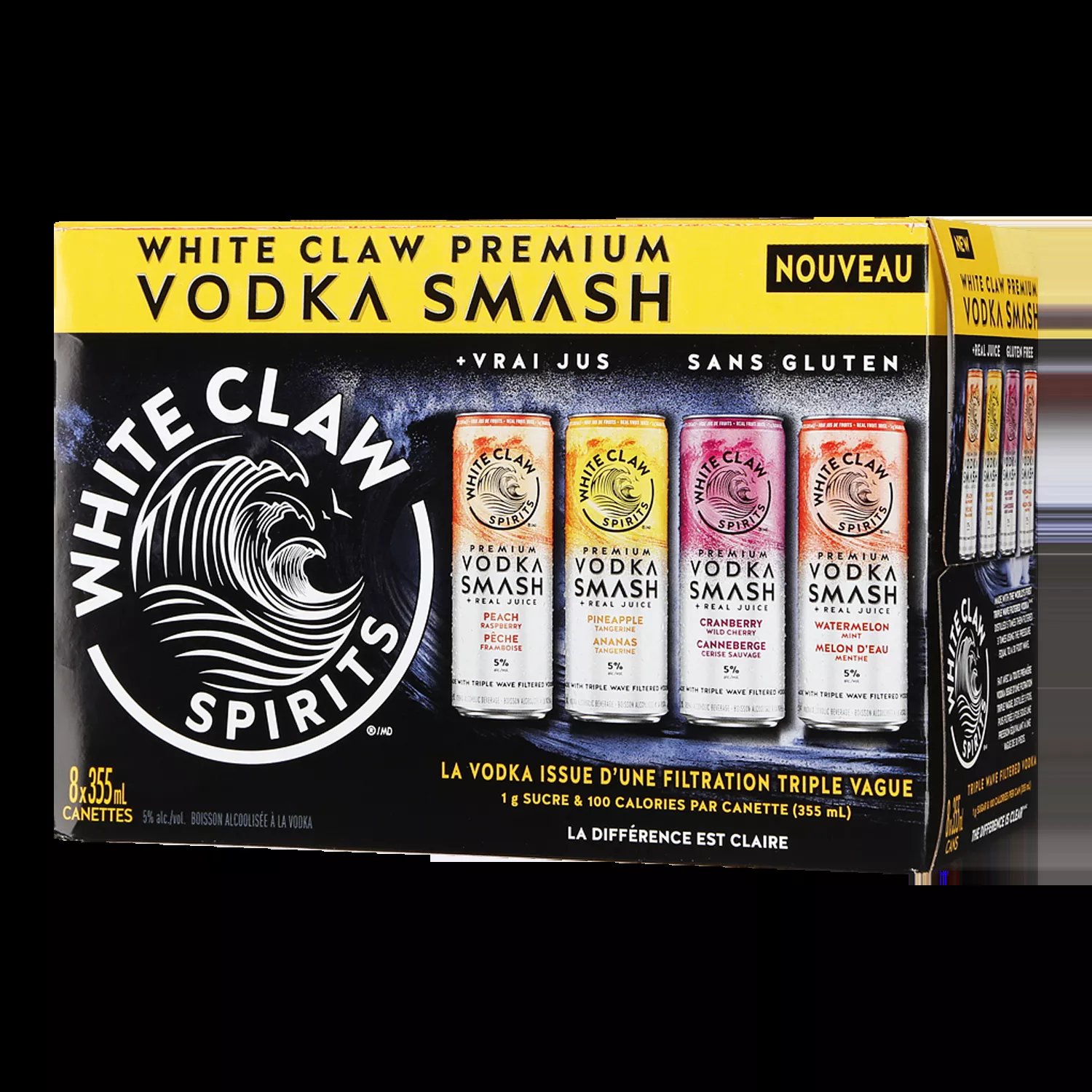 White Claw Premium Vodka Smash Caisse Mixte